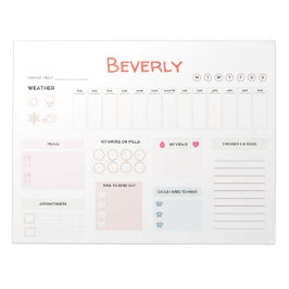 Daglig planering för personlig CareGE Anteckningsblock