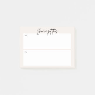 Daglig planering Post-it lapp – Minimalistisk Desi Block