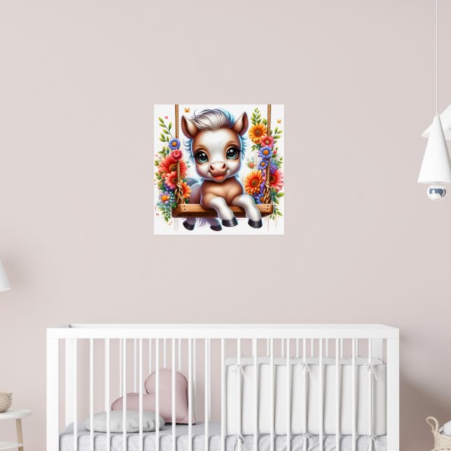 Daglig plantskola för häst poster (Barnkammare 2)