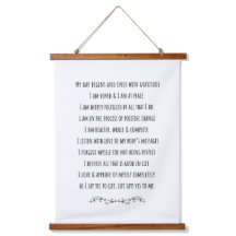 Daglig positiv bekräftelse av teaterdekoration för