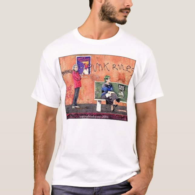 daglig punk. för aztec-gilga-1980s t shirt (Framsida)