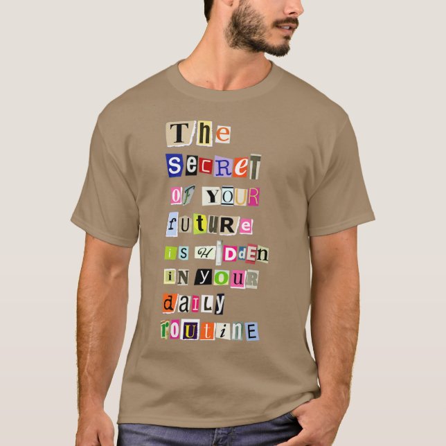 Daglig rutt t shirt (Framsida)