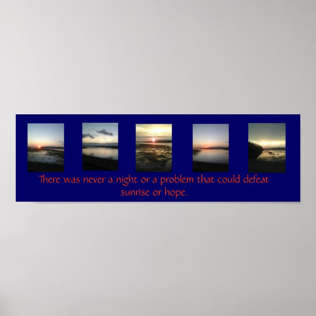 daglig soluppgång poster (Framsidan)