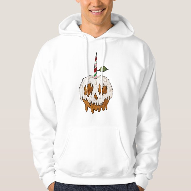 Daglig, söt karamelläpple Skull Hoodie (Framsida)