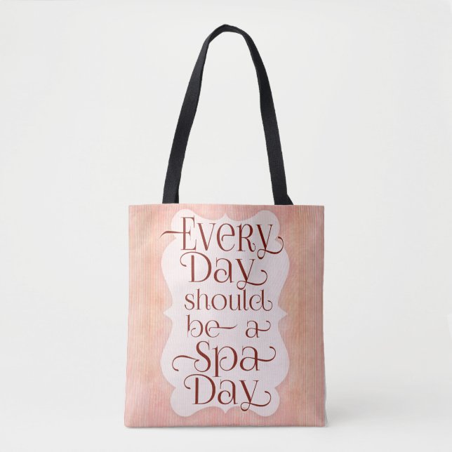 Daglig spa-dag tygkasse (Framsida)