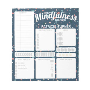 Daglig spårare för Mindfulness-vanor Anteckningsblock