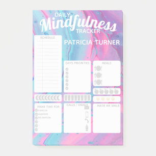 Daglig spårare för Mindfulness-vanor Post-it Block