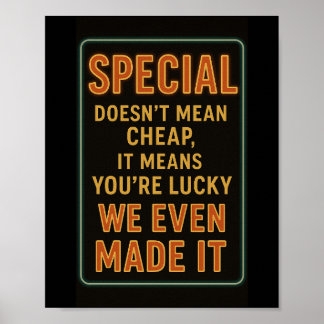 Daglig specialitet Lönsam Restaurant Poster