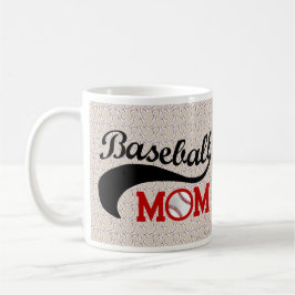 Daglig sportig baseballmamma kaffemugg