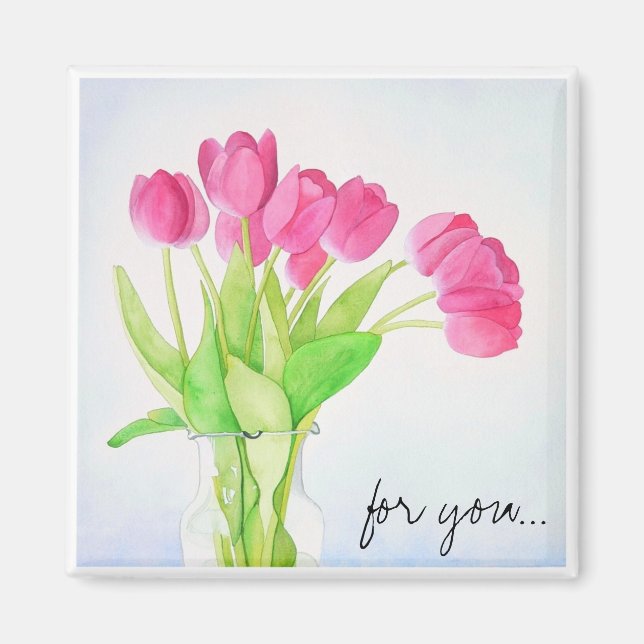 Daglig Tulips-magnet Magnet (Framsidan)
