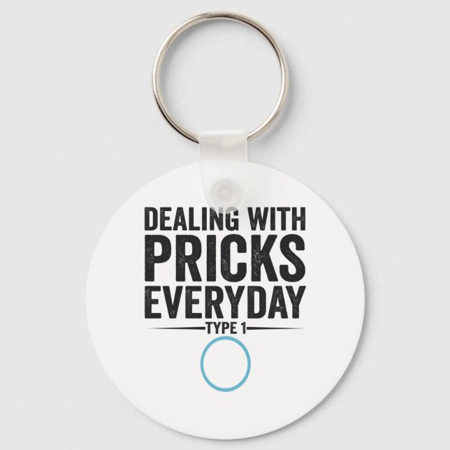 Daglig typ 1-diabetesgåva nyckelring (Framsida)