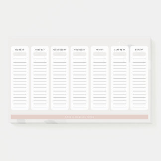 Daglig uppgift post-it block