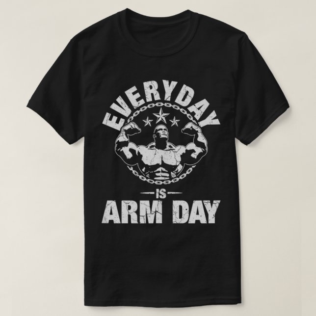 Daglig utbildning på Arm-dagen T Shirt (Design framsida)