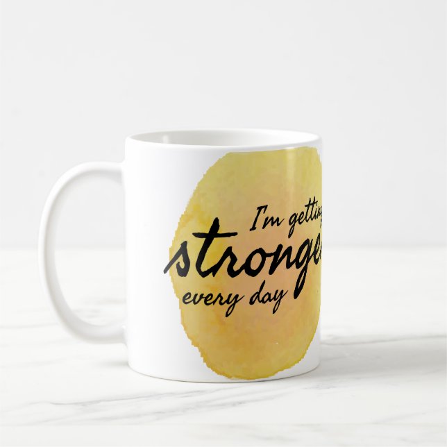 Dagliga bud för motivation och inspiration kaffemugg (Vänster)