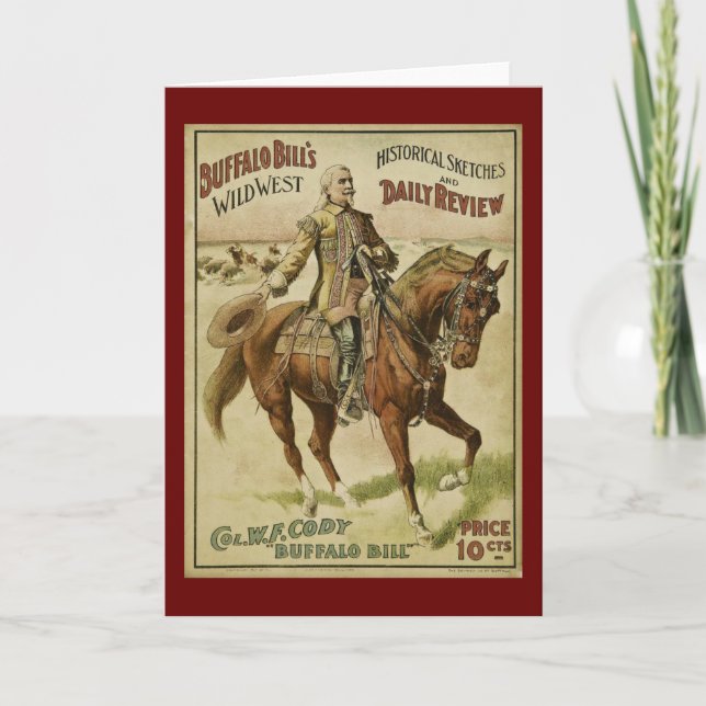 Dagliga Buffalo Bill Vilda western aily-visningar Kort (Framsida)