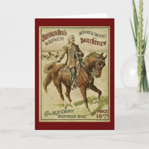 Dagliga Buffalo Bill Vilda western aily-visningar Kort