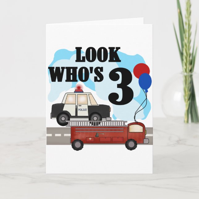 Dagliga Heroes 3rd Birthday Tshirts and Gifts Kort (Framsida)