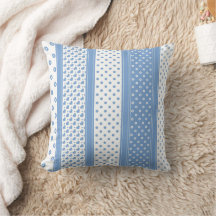 Dagliga hjärtan och prickar i det blå och vita mod