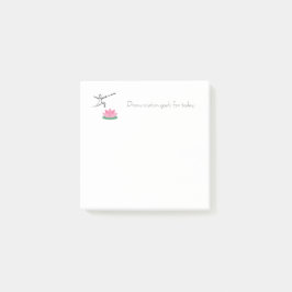 Dagliga mål efter anteckningar - Lotus & Swordmast Post-it Block