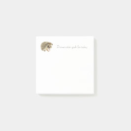 Dagliga mål efter det att den tagits upp - Hedgeho Post-it Block