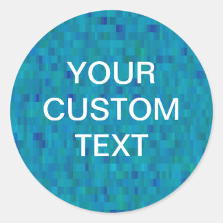 Dagliga mönster för vattenplattor runt klistermärke