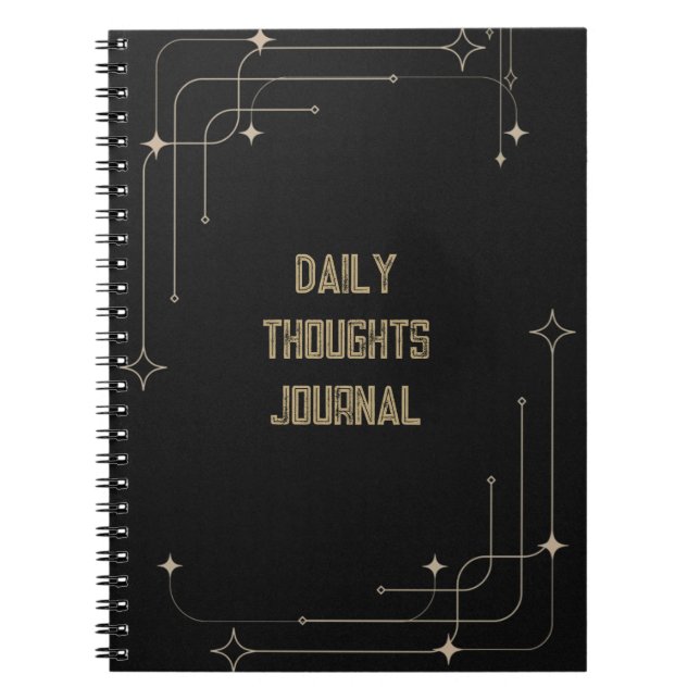 Dagliga tankar Journal Anteckningsbok (Framsidan)