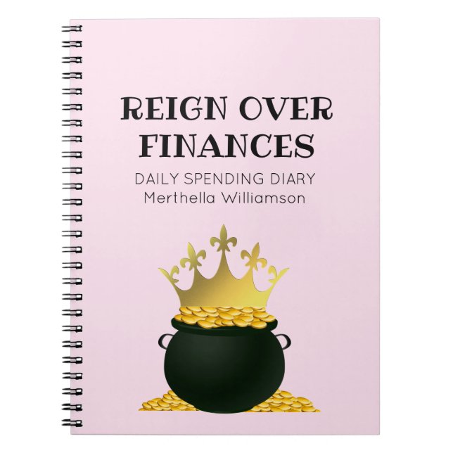 DAGLIGA UTGIFTER FÖR personlig DIARY Money Anteckningsbok (Framsidan)
