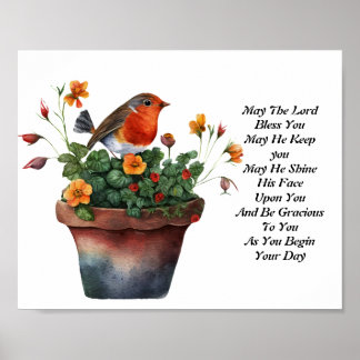 Dagliga välsignelser från nummer 6:24-26 poster