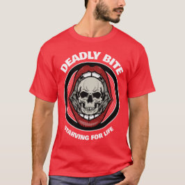 DAGLIGEN BITA Skull i Red Läppar | T Shirt