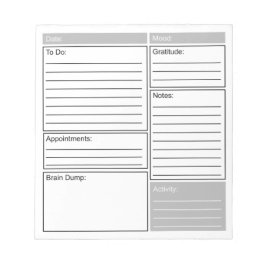 Dagligen Journal med Do List, Gratitude och mer Anteckningsblock
