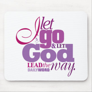 DAGLIGEN l5At WORD® "går, låter guden" Mousepad Musmatta