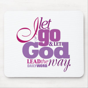 DAGLIGEN l5At WORD® "går, låter guden" Mousepad Musmatta
