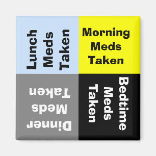 Dagligen läkarbehandlingpåminnelsemagnet magnet