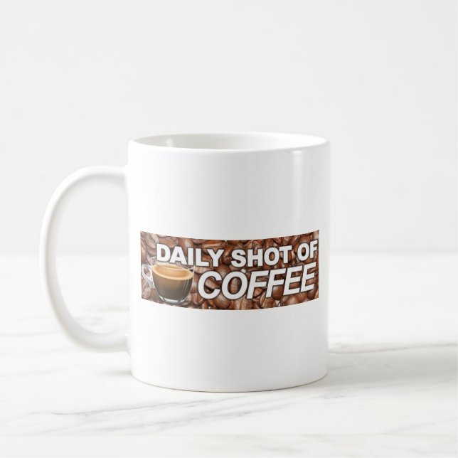 Dagligen skjutit av kaffe - min blodtyp är kaffe kaffemugg (Vänster)