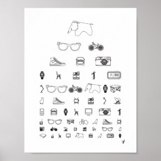 Dagligen - vitt poster