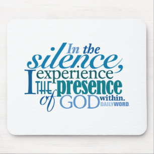 Dagligen Word® "tystnad" Mousepad Musmatta