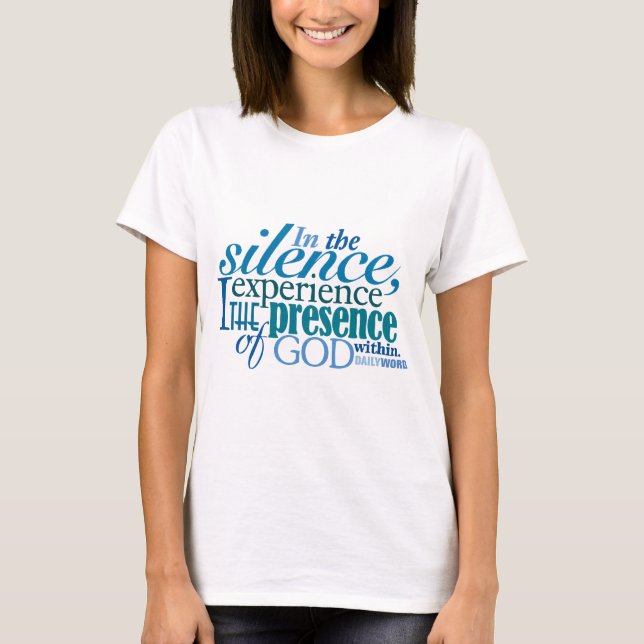 DAGLIGEN WORD®-"tystnad" T-tröja T-shirt (Framsida)