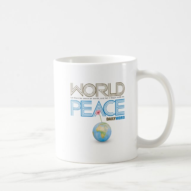 DAGLIGEN WORD® "världsfred", Kaffemugg (Höger)