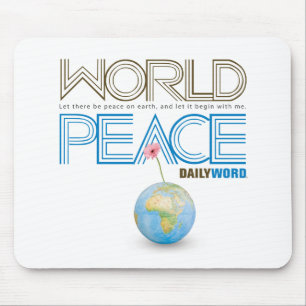 DAGLIGEN WORD® "världsfred" Mousepad Musmatta