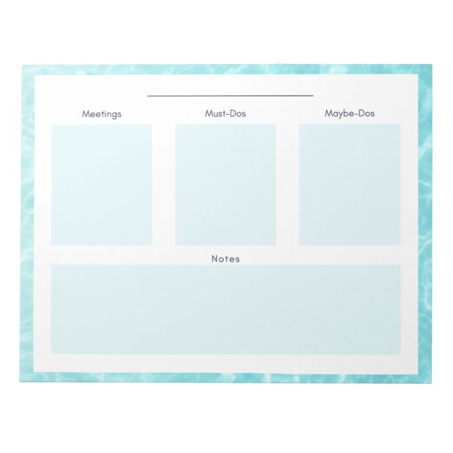 Dagligt Anteckningsblock - sommartid (Framsida)