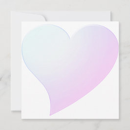 Dagligt blått rosa-övertoning - modernt blek-kort