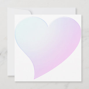 Dagligt blått rosa-övertoning - modernt blek-kort