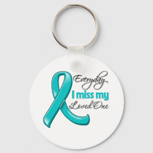 Dagligt I Fröcken min älskade en Ovarian cancer Nyckelring