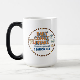 Dagligt kaffeintag magisk mugg