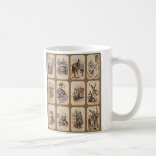 Dagligt liv i ett fackligt militärt läger kaffemugg