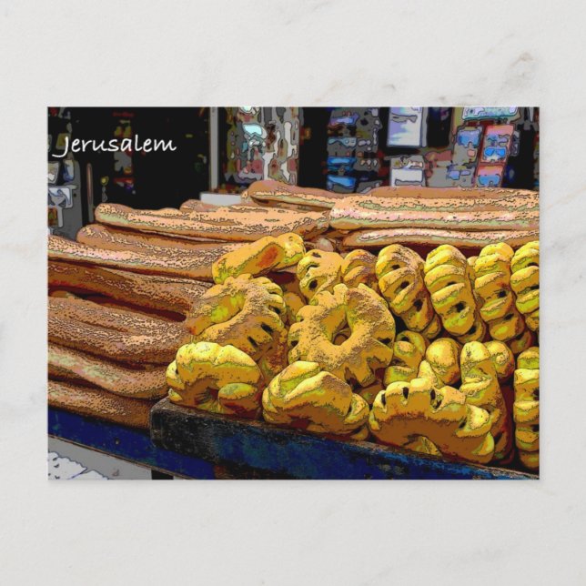 Dagligt liv i Jerusalem Vykort (Framsida)