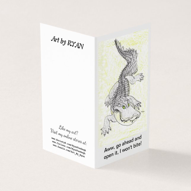 Dagligt presentkort kort (Utsida)