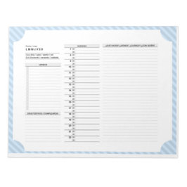 Dagligt schema på spanska med verbs, Practice Anteckningsblock