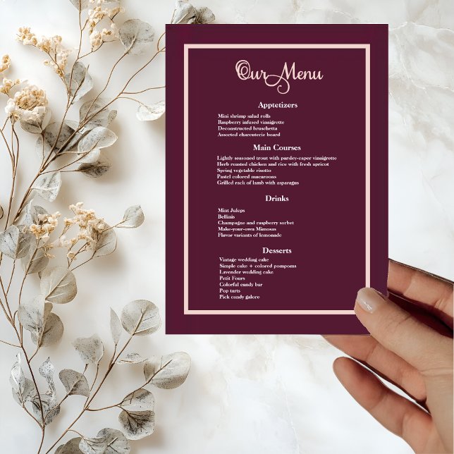 Dagmeny för modern Elegant Typografi Ro Guld Meny (Skapare uppladdad)
