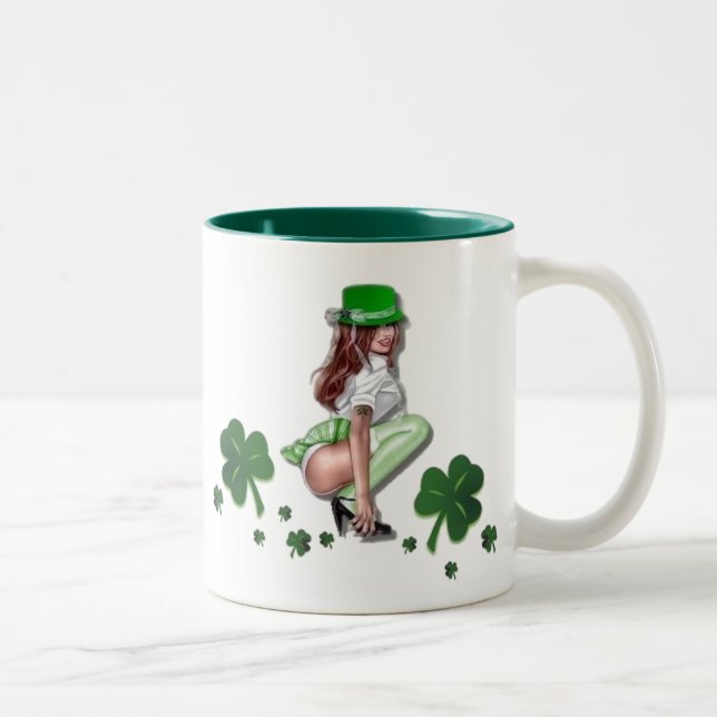 Dagmugg för St. Patricks Två-Tonad Mugg (Höger)